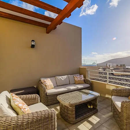 Lägenhet Panoramic View 3br With Ocean And Teide Views Granadilla De Abona